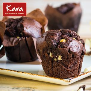 Kara Filled Triple Chocolate Tulip Muffins-24x115g