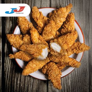 JJ/Premiumeat Halal Crispy Southern Fried Chicken Strips-1x2kg