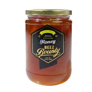 Beez Bounty Wildflower Honeycomb Honey Glass Jar 1x850g