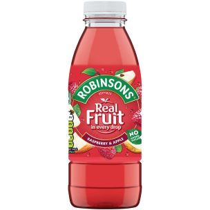 Robinsons Real Fruit Raspberry and Apple 24x500ml