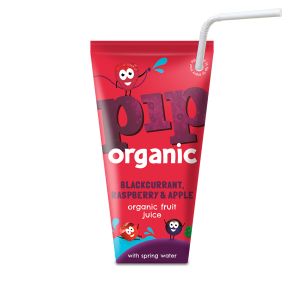 Pip Organic Blackcurrant, Raspberry & Apple Juice with Spring Water 24x180ml