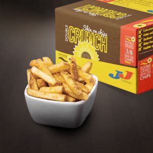 JJ Super Crisp Double Crunch 3/8 Skin On Chips 4x2.27kg