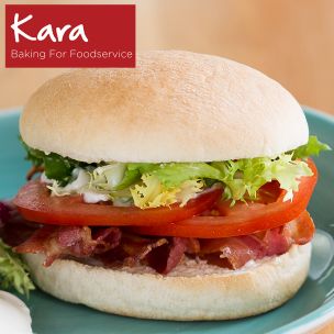Kara 4" Plain Burger Buns-1x48