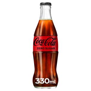 Coca-Cola Zero Sugar Glass Bottles -(GB)-24x330ml