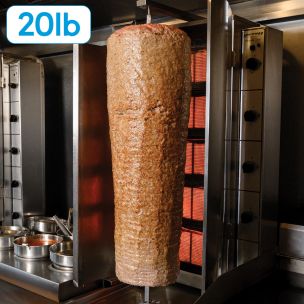 JJ Halal All Lamb Doner Kebab (20 lb)-1x9.07kg