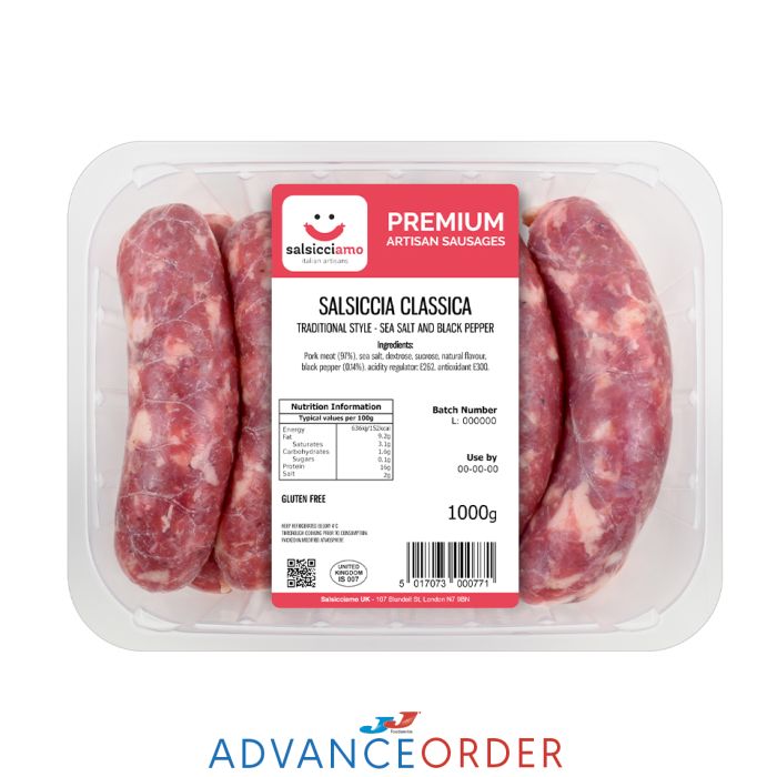 Salsicciamo Classic Traditional Italian Sausages 1x1kg