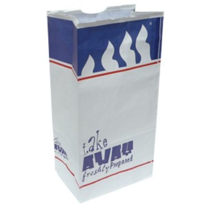 4Flame R8 White Medium Kraft SOS Bags (6x10x12.5)-1x1000