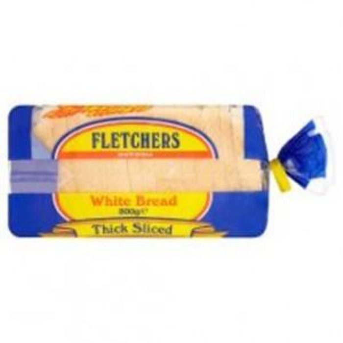 Fletchers Thick Sliced White Sandwich Bread-8x800g