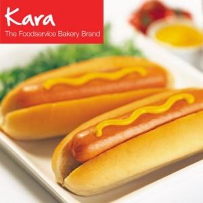 Kara Jumbo 7.5" Hot Dog Rolls (Side Sliced)-6x8