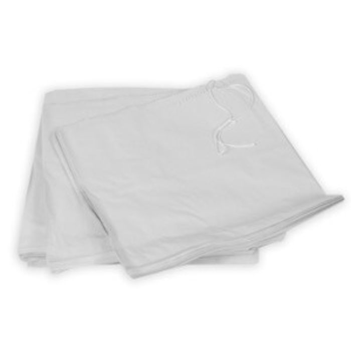 White Kraft Take Away Bags-(6"x6" strung)-1x1000