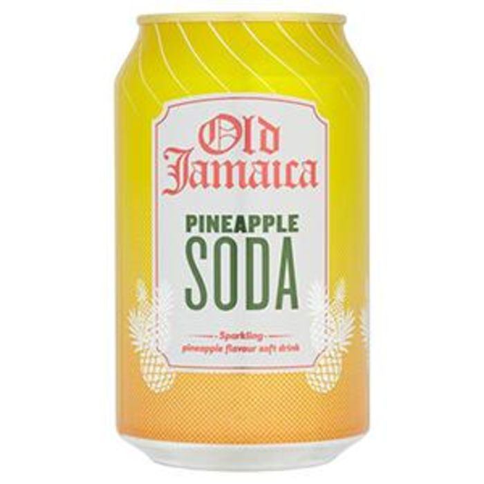 Old Jamaica Pineapple Soda Cans-24x330ml