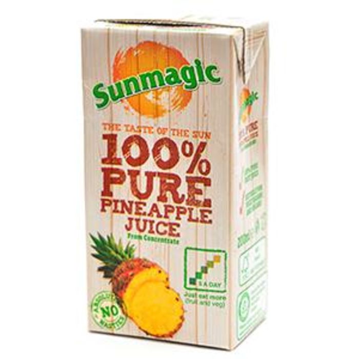 Buy Sunmagic 100% Pure Pineapple Juice-24x200ml - Order Online From JJ