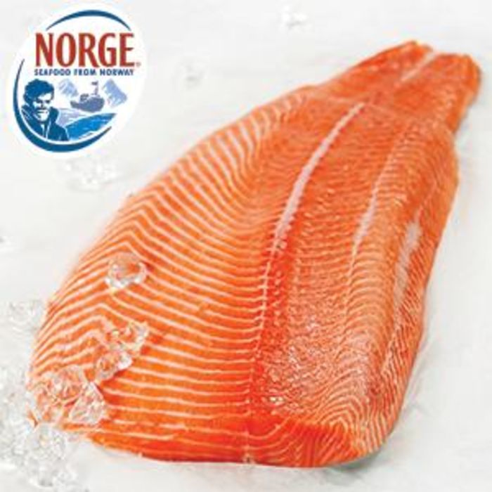 Buy Frozen Norwegian Whole Skinless&Boneless Salmon Fillet (Price P/Kg) Up  To 1.5kg - Order Online From JJ Foodservice