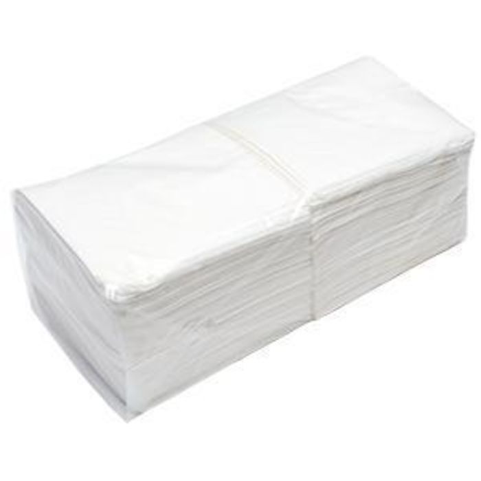 Wipe-Up White Serviettes (2Ply & 25cm) 8x250