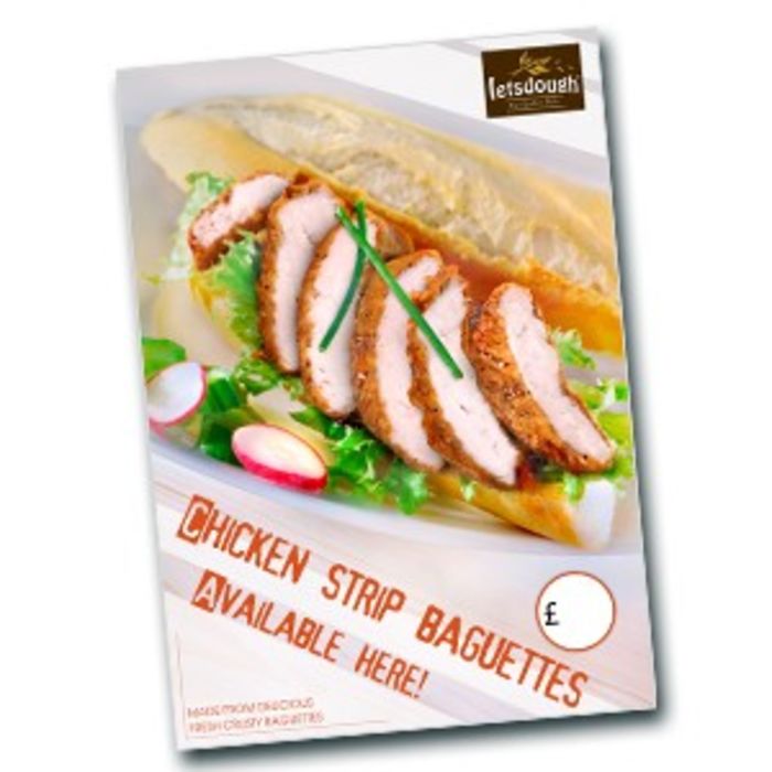 Poster-Chicken Strip Baguette Poster