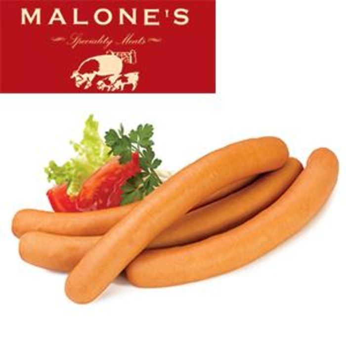 Malones Frankfurters 7.5" (Hot Dogs)-60x65g