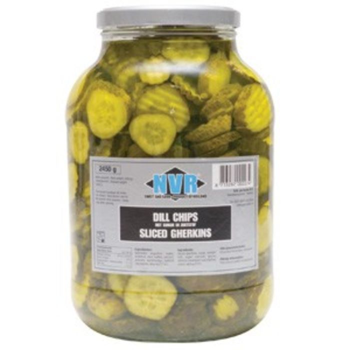 NVR Dill Chips Sliced Gherkins (Glass Jar) 1x2.65kg