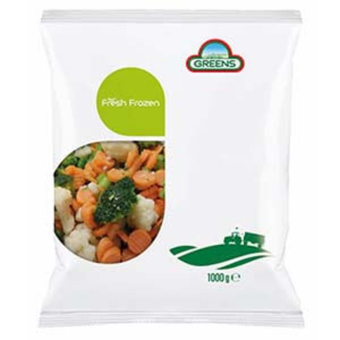 Greens Frozen Farmhouse Mix Vegetables (Bags)-1x1kg