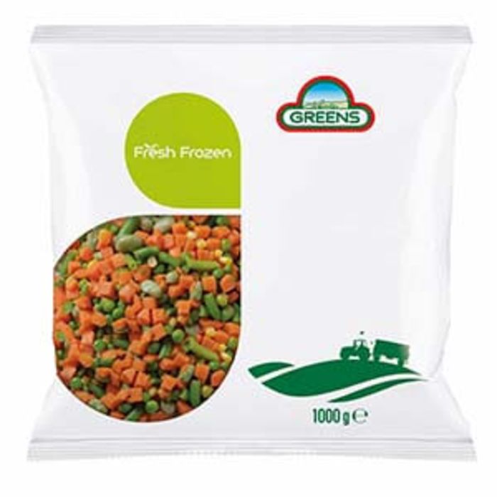 Greens Frozen Mix Vegetables (Bags)-1x1kg