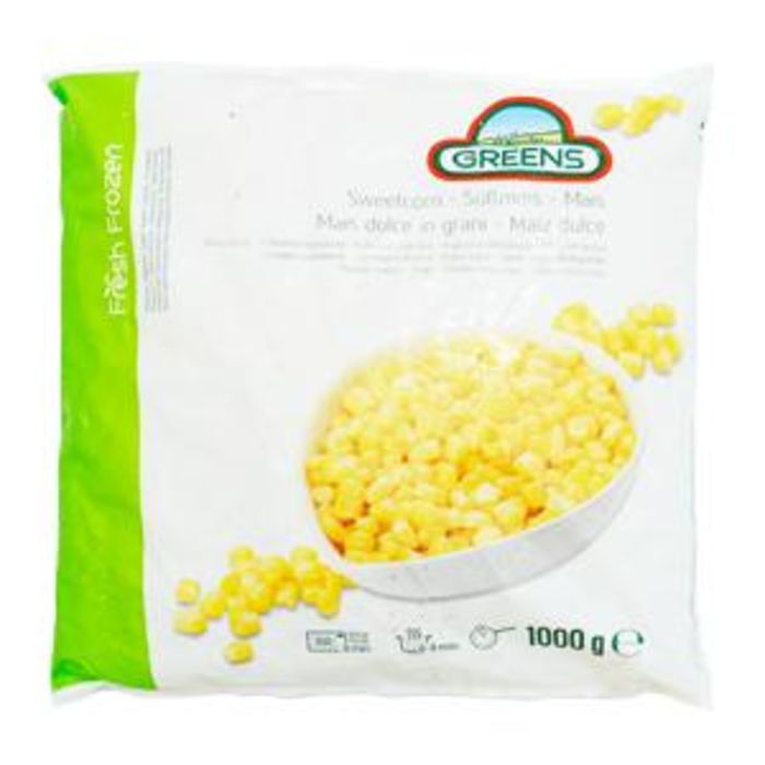 Greens Frozen Sweetcorn Kernels (Bags)-1x1kg