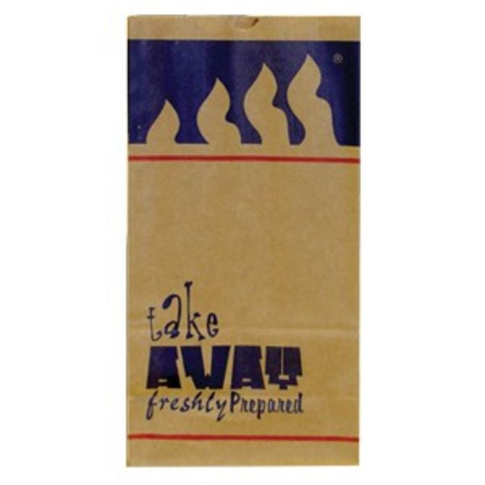 4Flame R4 Brown Small Kraft SOS Bags (5x8.5x9.75)-1x500