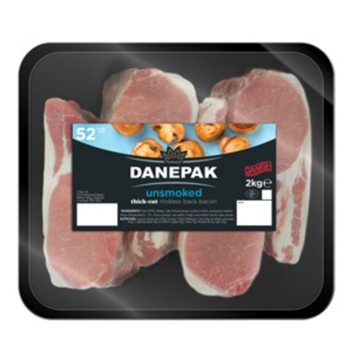 Danepak Rindless Back Bacon-1x2kg