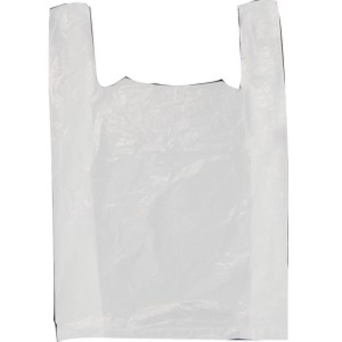 Faulkners Large White Carrier Bags-1x125