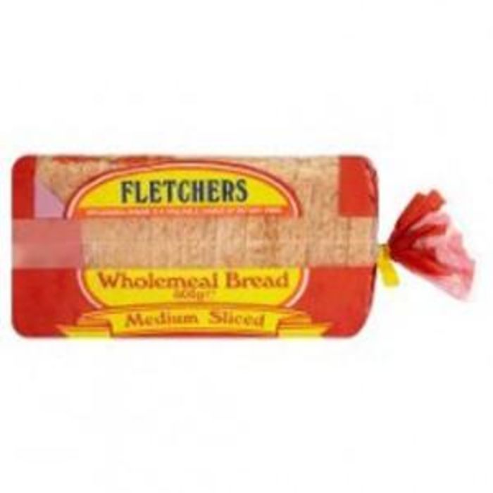 Fletchers Medium Sliced Wholemeal Sandwich Bread (Frozen)-8x800g