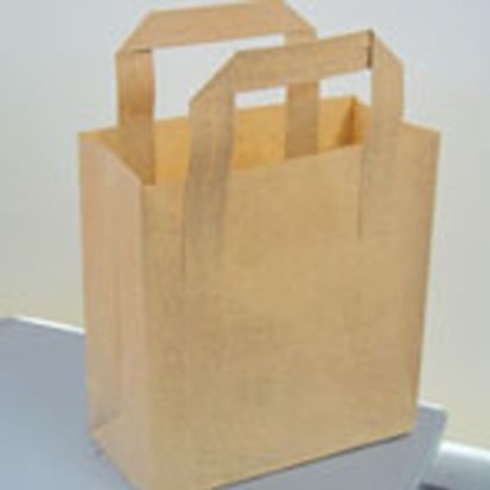 Small Brown Carrier Bags-1x250