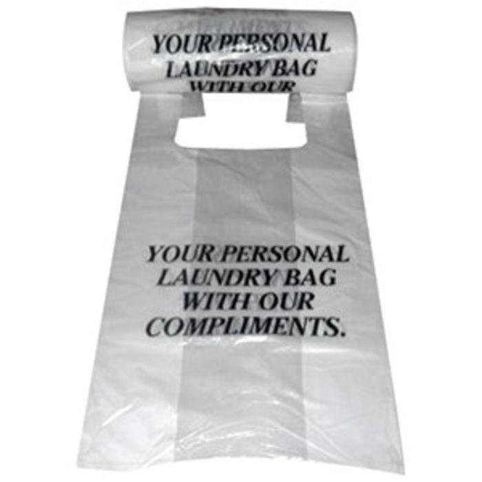 White Printed Personnel Laundry Bags (11x17x21)-1x3000