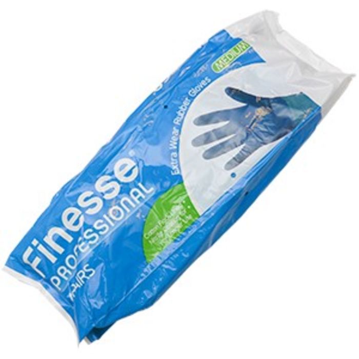 Buy Finesse Extra Wear Rubber Gloves Medium1x6pairs Order Online