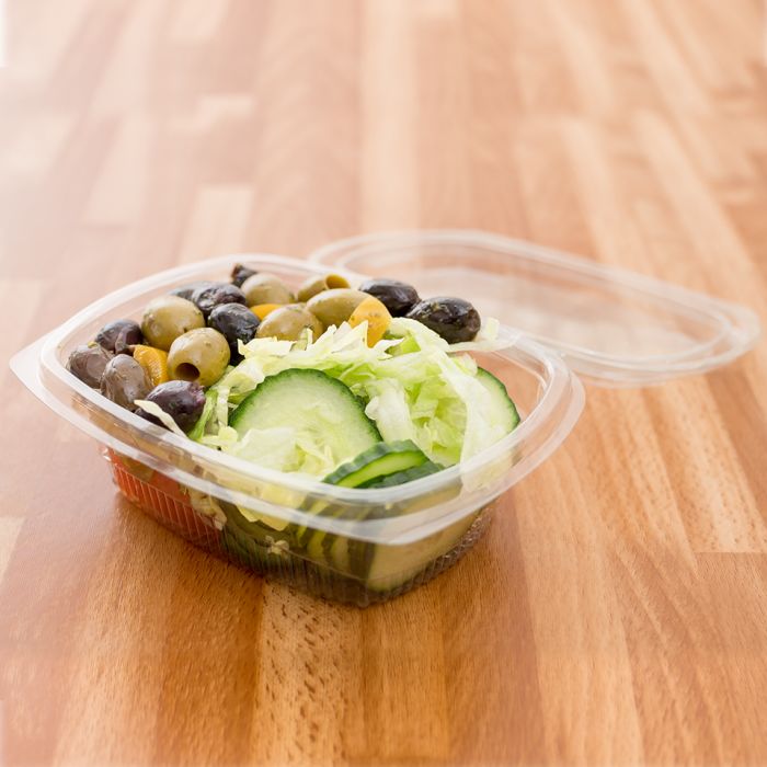 Fresco Oval Salad Containers (375 ml)-1x500