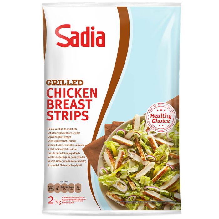 Buy Sadia Frozen Halal Grilled Chicken Breast Strips(7mm)1x2kg Order