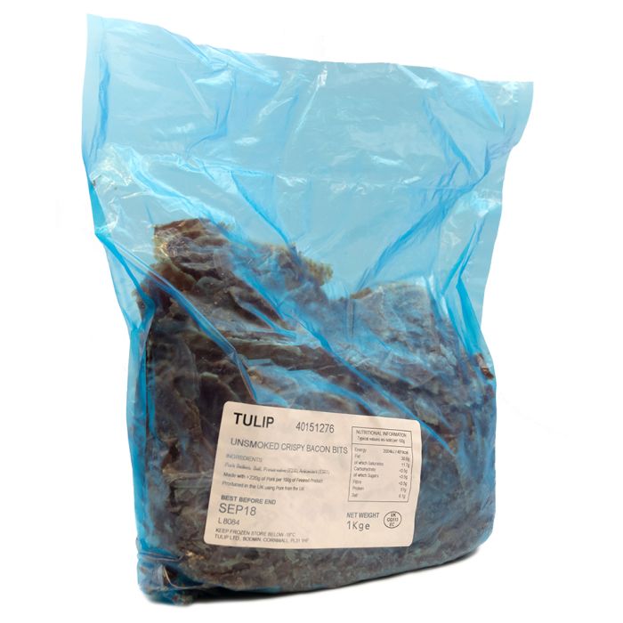 Frozen Unsmoked Crispy Bacon Bits-4x1kg
