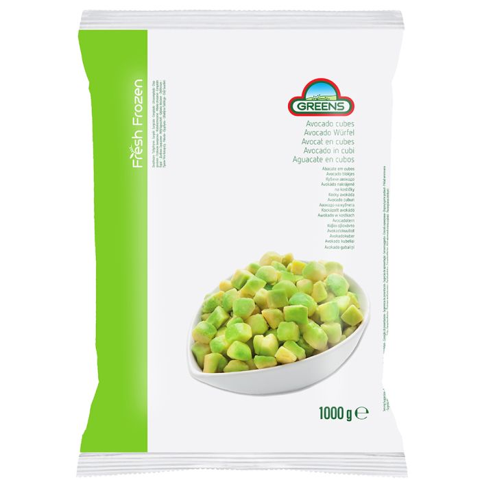 Greens Frozen Avocado (Bags)-1x1kg