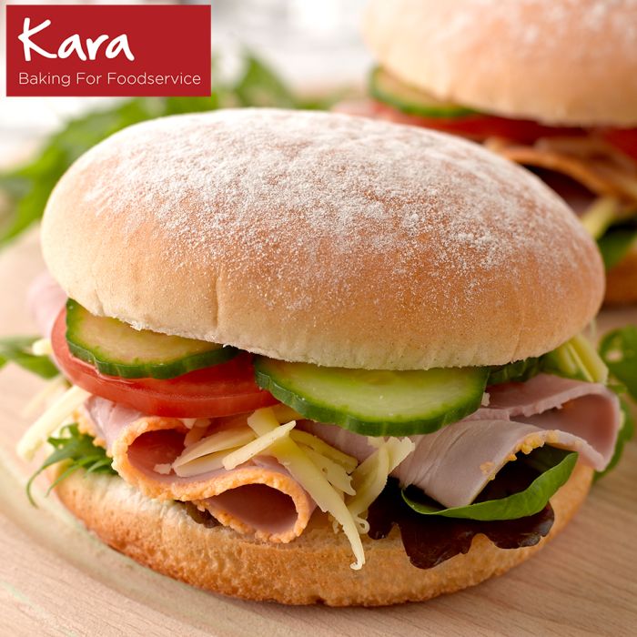 Kara 4" Sandwich Floured Baps-48x50g