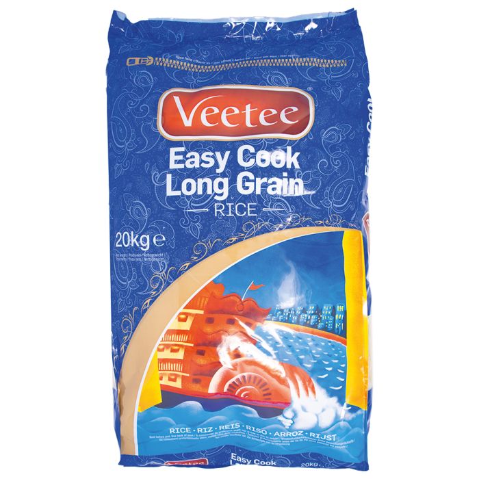 Veetee Easy Cook Long Grain Rice-1x20kg