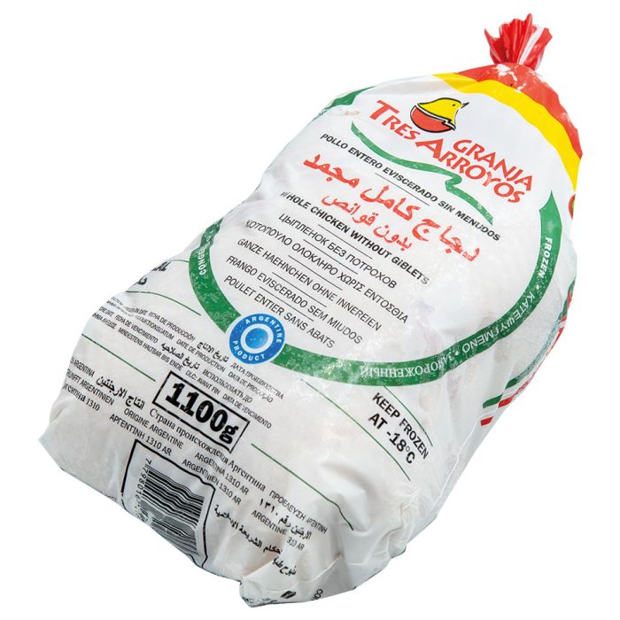 GTA IQF Halal Raw Whole Griller Chickens-10x1.1kg