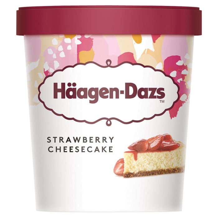 Haagen Dazs Strawberry Cheesecake Ice Cream-8x460ml