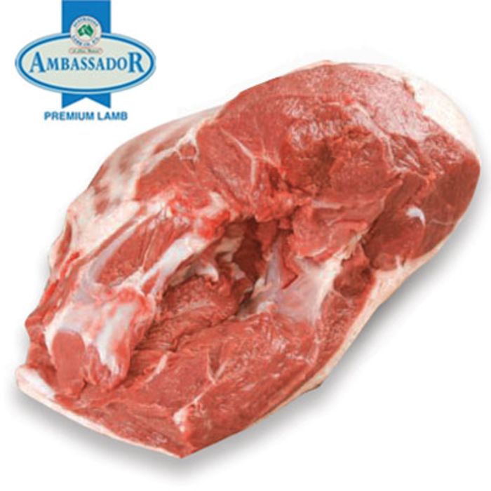 Ambassador Frozen Halal Boneless Lamb Leg (Price Per Kg) Box. Approx. 15kg