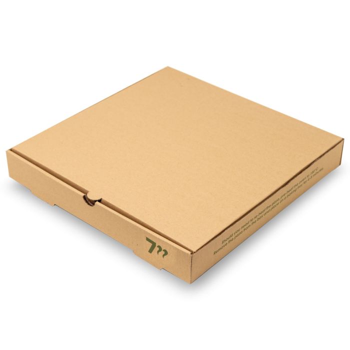7" Plain Brown Pizza Boxes 1x100