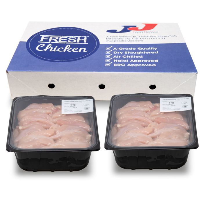 JJ Fresh Halal Chicken Breast Mini Fillets-2x5kg