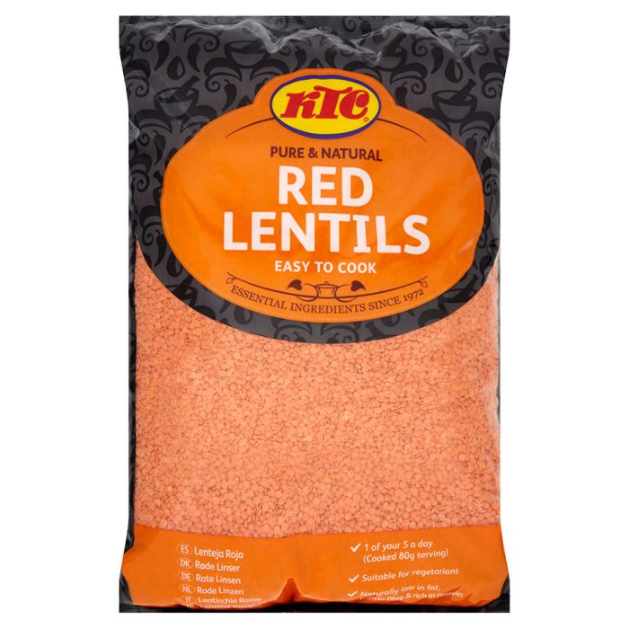 KTC Polished Red Lentils (Masoor Dal)-1x5kg