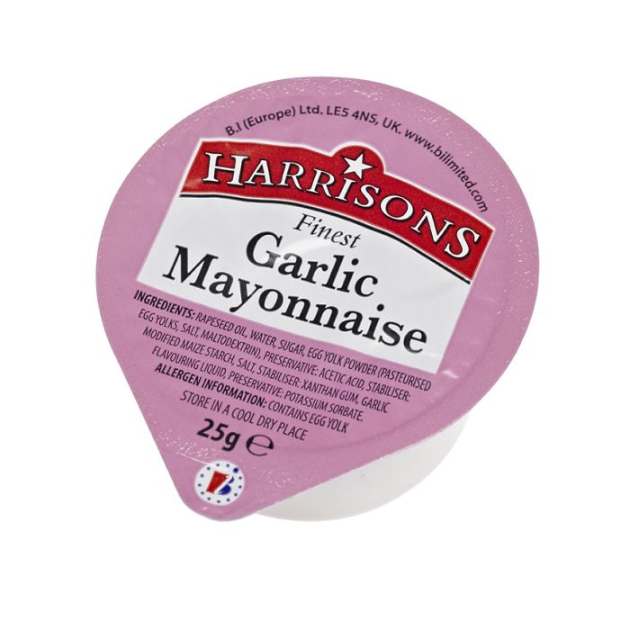 Harrisons Garlic Mayonnaise Dips- 100x25g