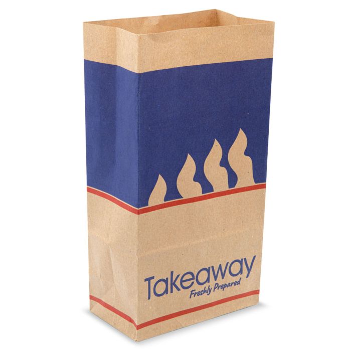 4Flame R8 Brown Medium Kraft SOS Bags (6"x9.5"x12")-1x250