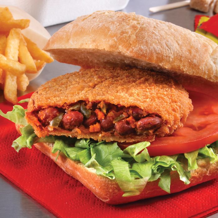 KaterVeg Spicy Bean Burger (Breaded)-24x100g