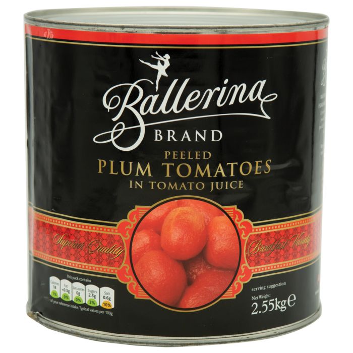 Ballerina Spanish Peeled Plum Tomatoes-6x2.5kg