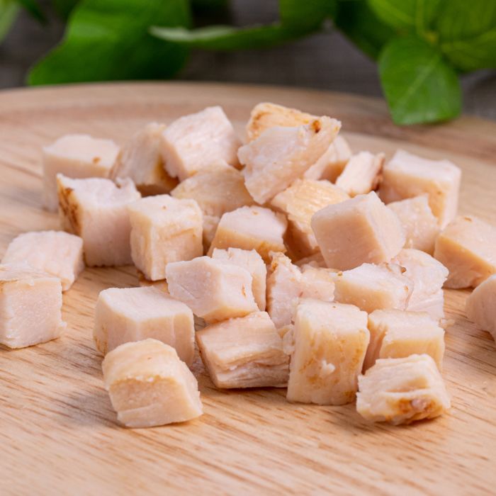 Buy Pure Poultry IQF Halal Grilled Chicken Breast Dices (12mm)1x2.5kg