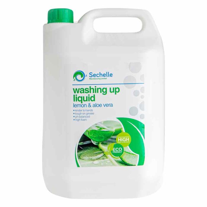 Sechelle Eco Washing Up Liquid Lemon & Aloe Vera-2x5L