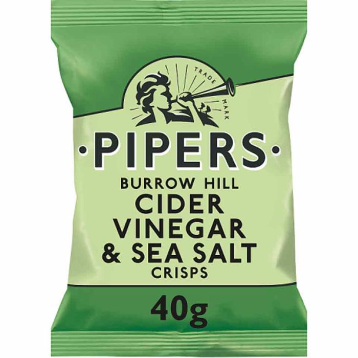 Pipers Cider Vinegar & Sea Salt 24x40g